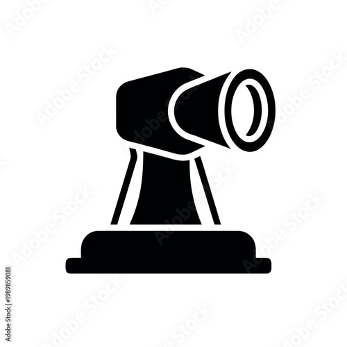 Old School Overhead Projector Classroom Silhouette Illustration