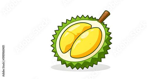 durian fruit, cartoon durian, tropical fruit, spiky fruit, exotic food, asian fruit, king of fruits, durian illustration, fruit icon, fresh durian, tropical snack, fruit design, green durian, funny fr