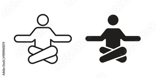 Guru icon in line design. editable stroke icon vector. EPS10