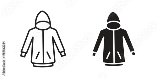Hoodie icon in line design. editable stroke icon vector. EPS10