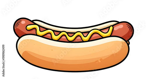 hot dog, sausage sandwich, fast food snack, grilled sausage, hotdog bun, street food, american food, ketchup mustard, lunch meal, snack food, food illustration, bbq sausage, quick meal, tasty hotdog, 