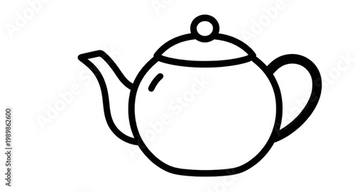 teapot icon, tea kettle, line art teapot, minimalist teapot, classic teapot, kitchen utensil, ceramic teapot, tea pot, outline teapot, beverage pot, teapot design, simple teapot, tea accessory, teapot