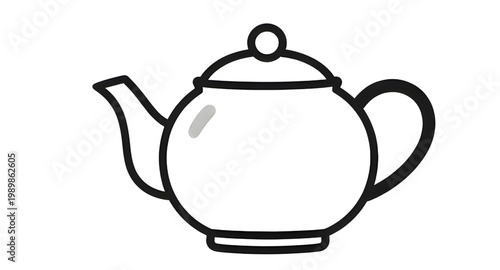 teapot icon, tea kettle, line art teapot, minimalist teapot, classic teapot, kitchen utensil, ceramic teapot, tea pot, outline teapot, beverage pot, teapot design, simple teapot, tea accessory, teapot
