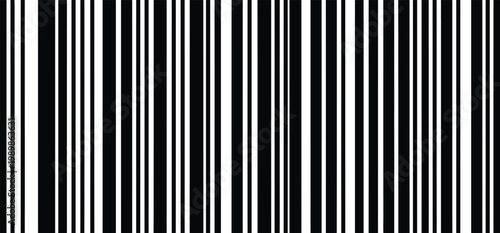 A professional minimalist black and white barcode vector