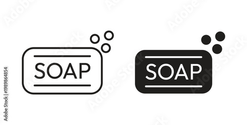 Soap icon vector pictogram pack. icon vector template