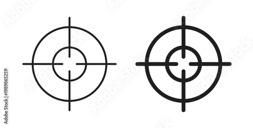 Target icon vector pictogram pack. icon vector template