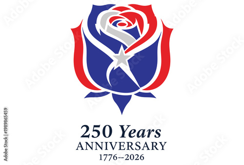 Commemorative logo for the 250th anniversary celebration from 1776 to 2026