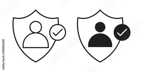 User Privacy icon vector pictogram pack. icon vector template