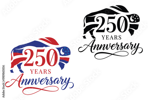 Celebrating 250 years anniversary with patriotic and classic designs