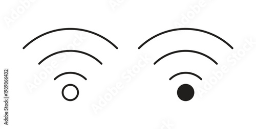 Wifi icon vector pictogram pack. icon vector template