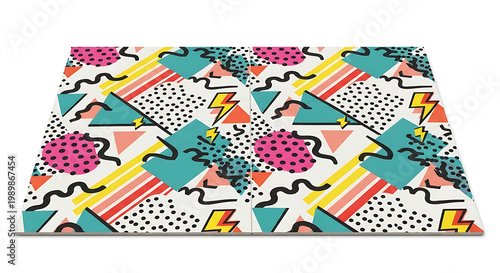 geometric shapes pattern  Floor Tile Picture.