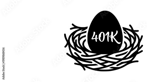 401k Contribution Benefits Silhouette with Hands and Money Vector
