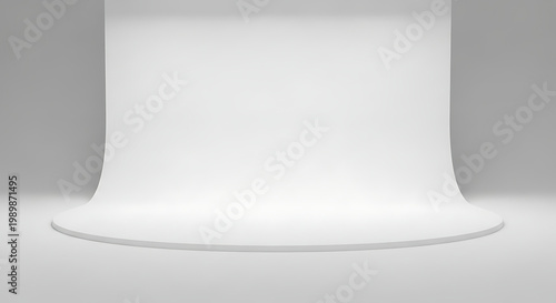 White backdrop stand for photography and product display