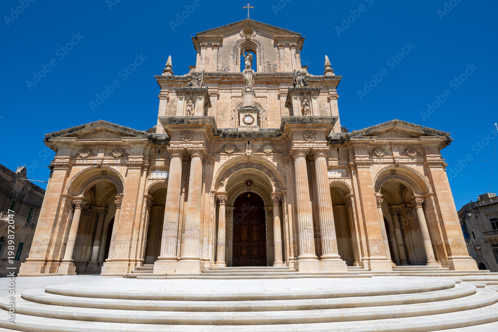 Obraz premium Parish Church of St Nicholas facade - Siggiewi, Malta