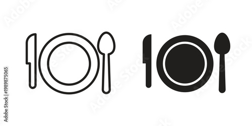 Quadro su tela Food icon for ui app design and web designs
