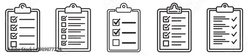 Checklist Clipboard Icon - Task List Vector