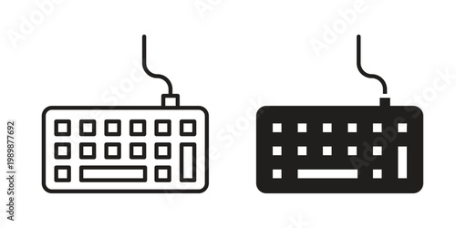 Tableau sur toile Keyboard icon for ui app design and web designs