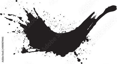 Ink Splashes Brush Stroke