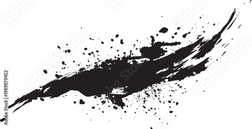 Ink Splashes Brush Stroke
