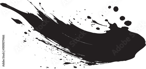 Ink Splashes Brush Stroke