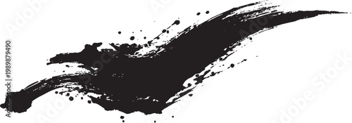 Ink Splashes Brush Stroke