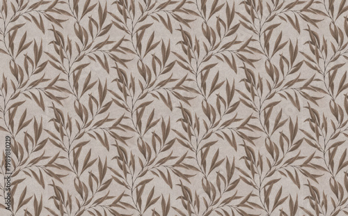 background of brown feathers, natural leaves pattern