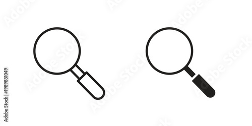 Loupe icon for ui app design and web designs