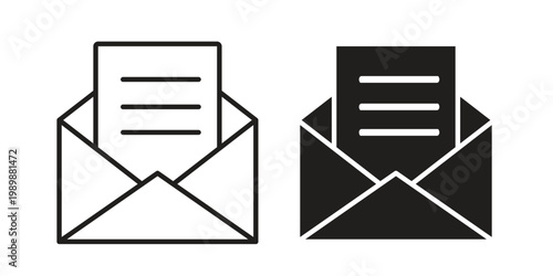 Newsletter icon for ui app design and web designs