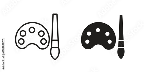 Paint icon for ui app design and web designs