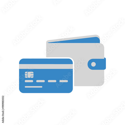 Credit Card and Wallet Icon.