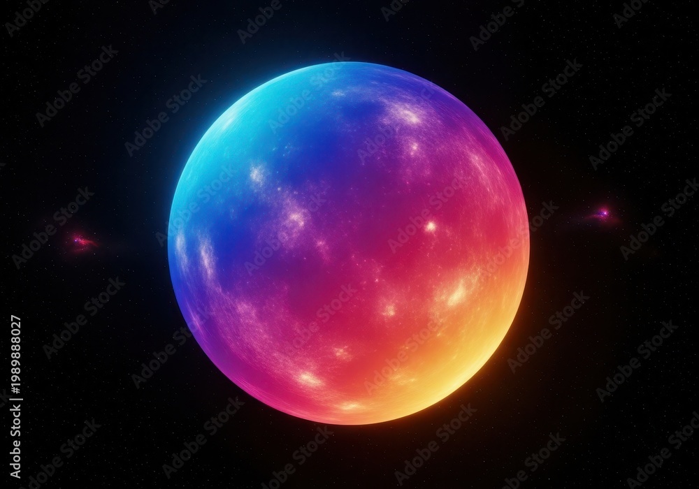 Obraz premium Large, simple celestial body isolated in deep black space, offering an empty surface and vast cosmic background for text or design elements, night, astronomy, globe