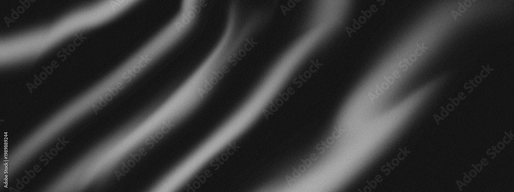Fototapeta premium Abstract Blurred Silver Light Streaks Flowing on Black Background