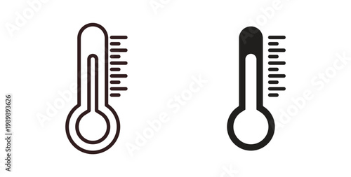 Obraz na płótnie Temperature icon symbol vector illustration