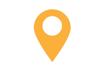 yellow map location pointer icon png file transparent background