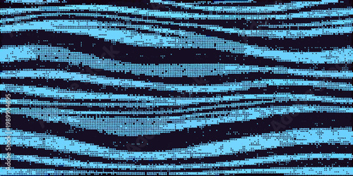 Abstract zebra stripes pattern using blue and dark tones