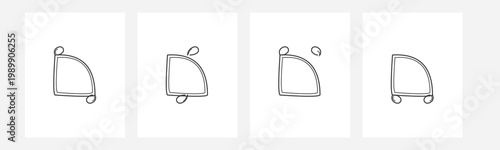 Notification bell vector icon alert symbol UI element app interface isolated