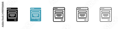 Feedback form vector icon logo or illustration