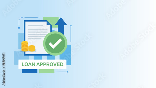 Loan approval finance banking credit business concept