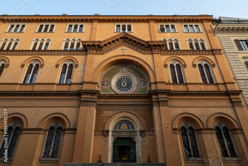 Waldensian Church of Rome facade - Rome, Italy