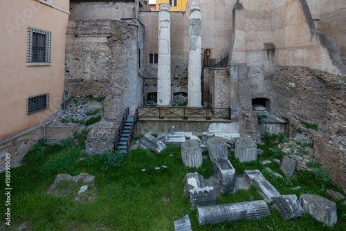 Temple of the Nymphs ruins - Rome, Italy