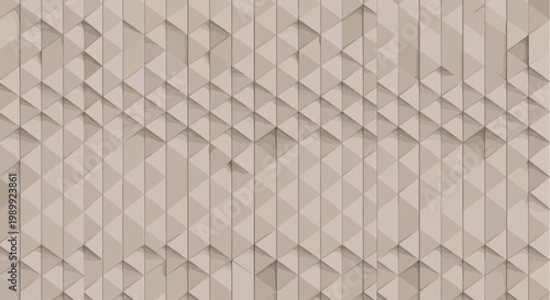 Geometric Abstract Background of Interlocking Triangles in Earthy Tones