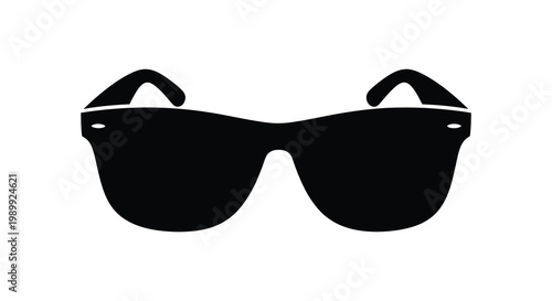 A striking black sunglasses graphic a bold and modern design silhouette