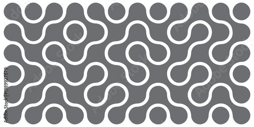 Diagonal metaball connected circles shape. Abstract nerve cell dots or computer nano net . Pattern of black metaballs isolated on white background. Metaball dot icon symbol set Set color metaballs set