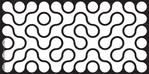 Diagonal metaball connected circles shape. Abstract nerve cell dots or computer nano net . Pattern of black metaballs isolated on white background. Metaball dot icon symbol set Set color metaballs set