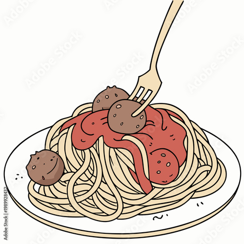 plate of spaghetti with tomato sauce