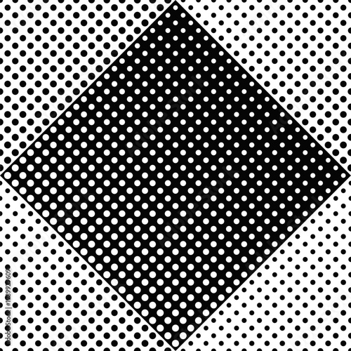 Seamless black and white geometrical circle pattern background