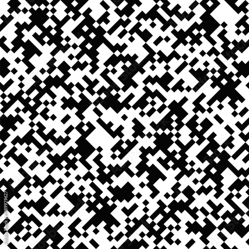 Seamless random diagonal black and white pattern background design - repeating repetitive abstract vector illustration