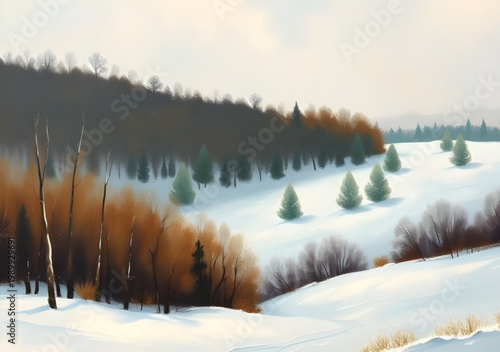 winter, snow, water, lake, cold, landscape, nature, peaceful, calm, reflection, dark, contrast, serene, frost, outdoor, painting, moody