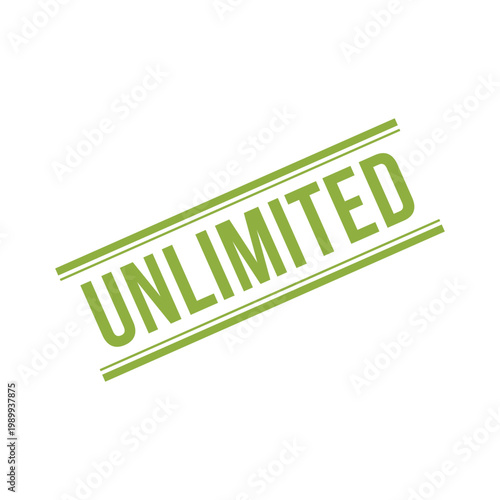 Valokuva Unlimited Stamp, Unlimited Grunge Square Sign