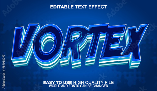  Vortex Spiral Swirl Dynamic Motion Typography Design Vector Fully Editable Smart Object Text Effect